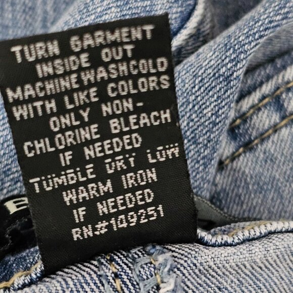 Baccini Denim Vintage Tailored Boho Midi Stretch Pencil Skirt - Picture 7 of 7